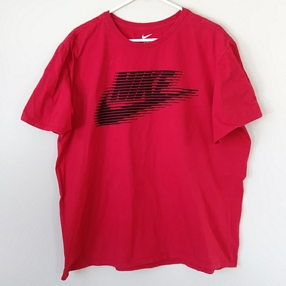 Nike Athletic Cut Crew Neck Tee Shirt XXL Red - Picture 1 of 9